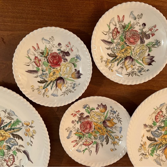 Lot of Vintage Windsor Ware “Garden Bouquet” - Picture 3 of 16